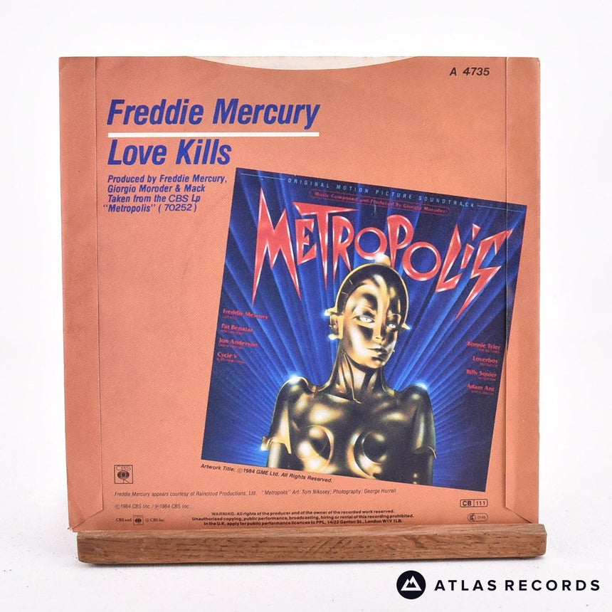 Freddie Mercury - Love Kills - 7" Vinyl Record - EX/EX