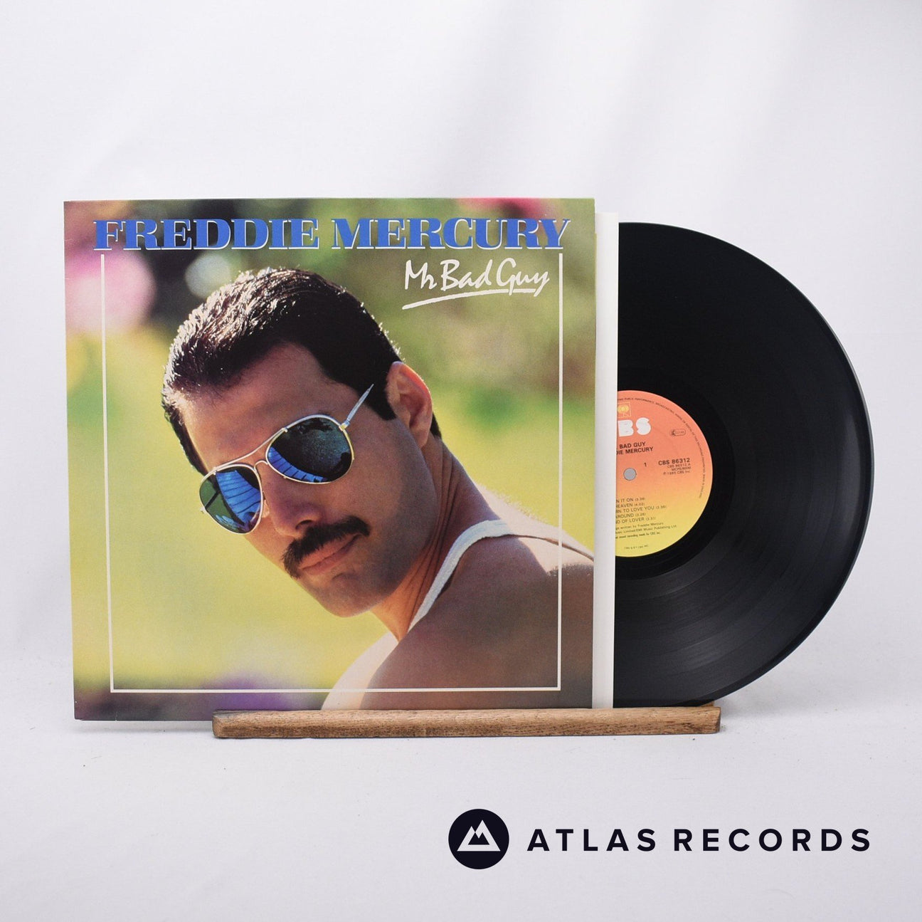Freddie Mercury Mr. Bad Guy LP Vinyl Record - Front Cover & Record
