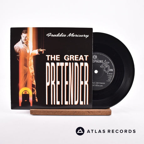Freddie Mercury The Great Pretender 7" Vinyl Record - Front Cover & Record