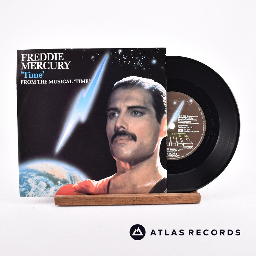 Freddie Mercury Time 7" Vinyl Record - Front Cover & Record