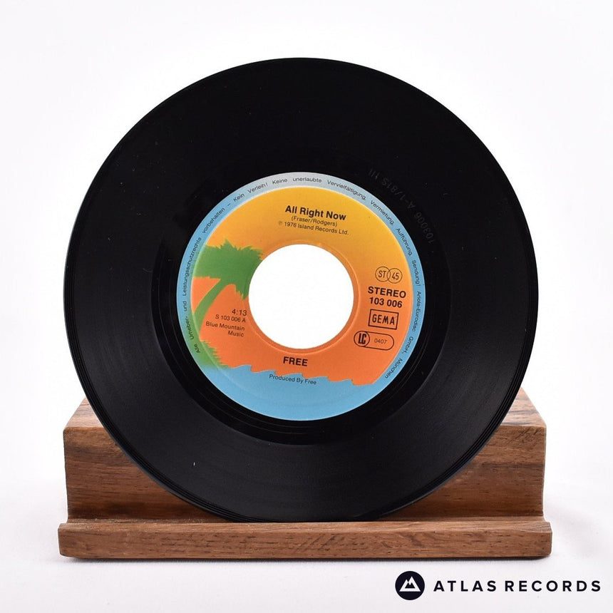 Free - All Right Now - 7" Vinyl Record - VG+/EX