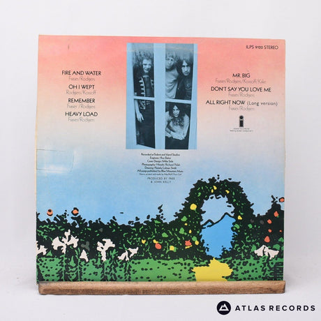 Free - Fire And Water - Reissue A-5 B-5 LP Vinyl Record - VG+/VG+