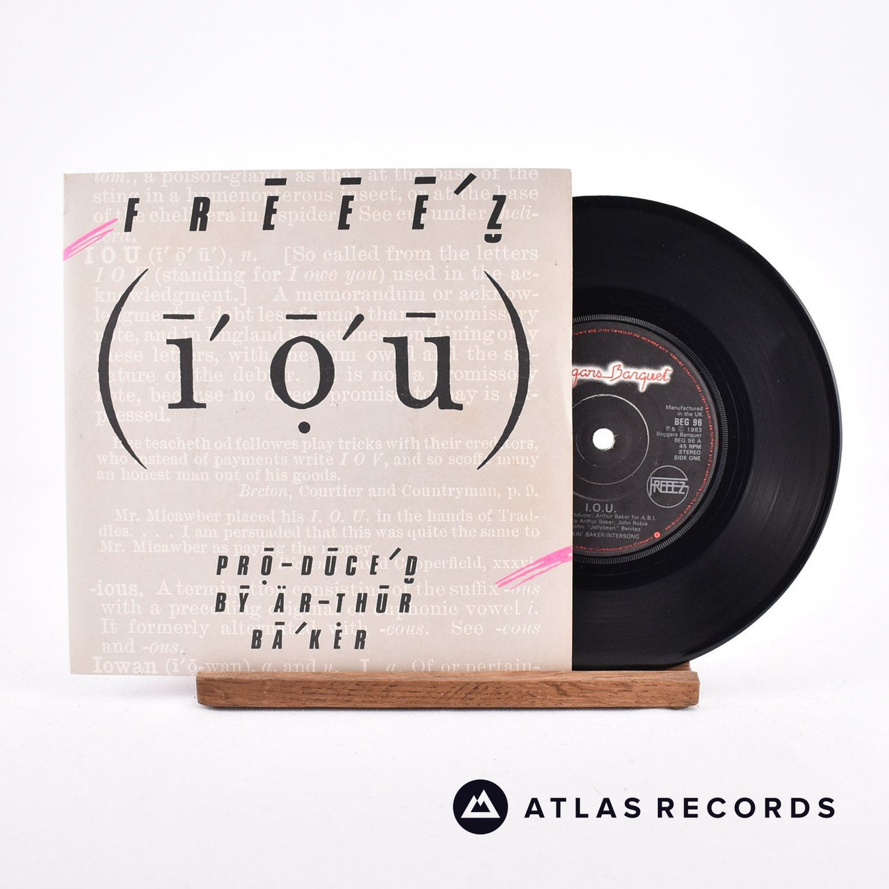 Freeez I.O.U. 7" Vinyl Record - Front Cover & Record
