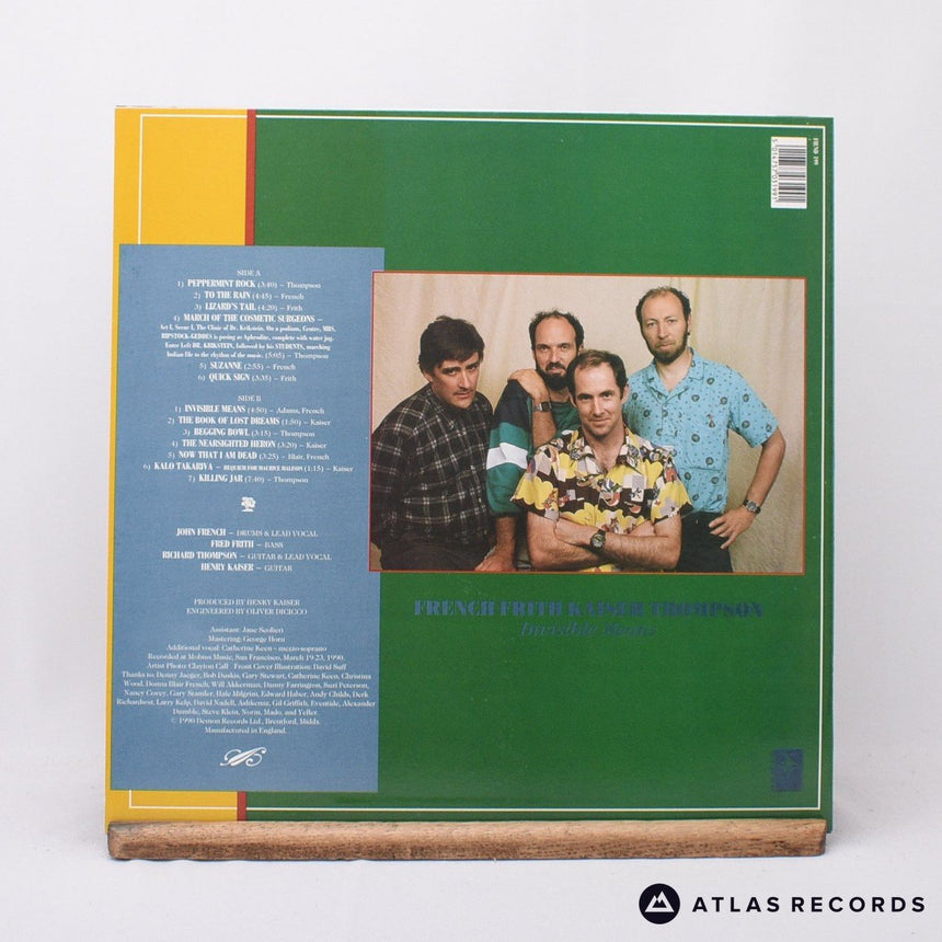 French Frith Kaiser Thompson - Invisible Means - LP Vinyl Record - NM/NM