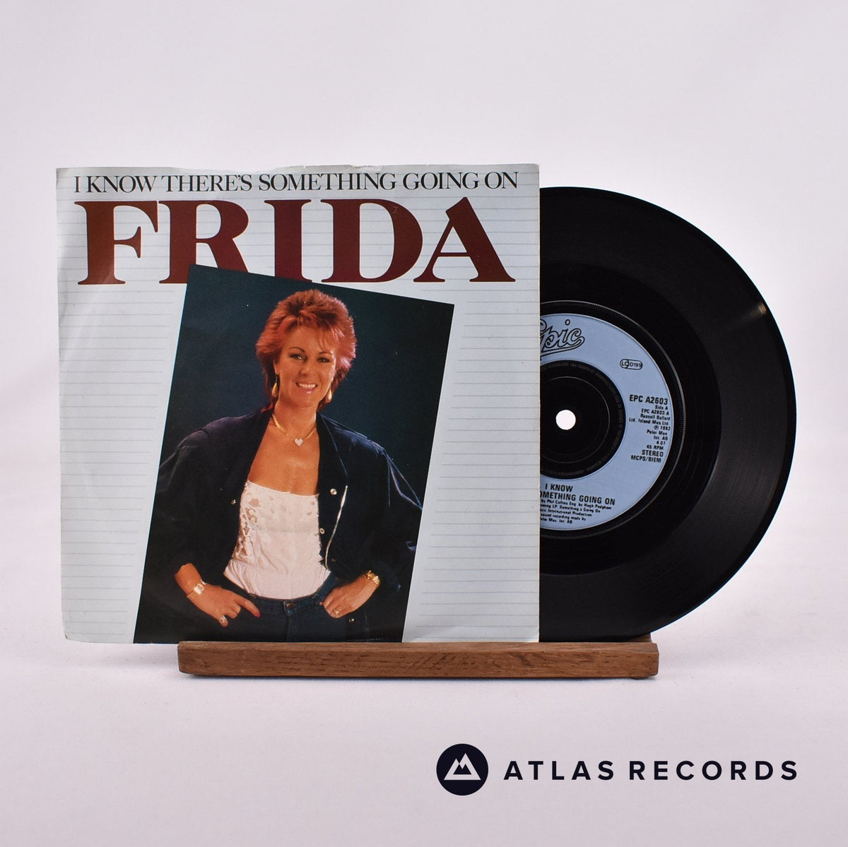 Frida I Know There's Something Going On 7" Vinyl Record - Front Cover & Record