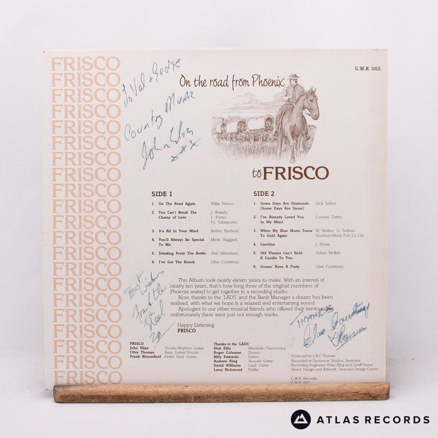Frisco - On The Road From Phoenix To Frisco - Signed LP Vinyl Record - EX/EX