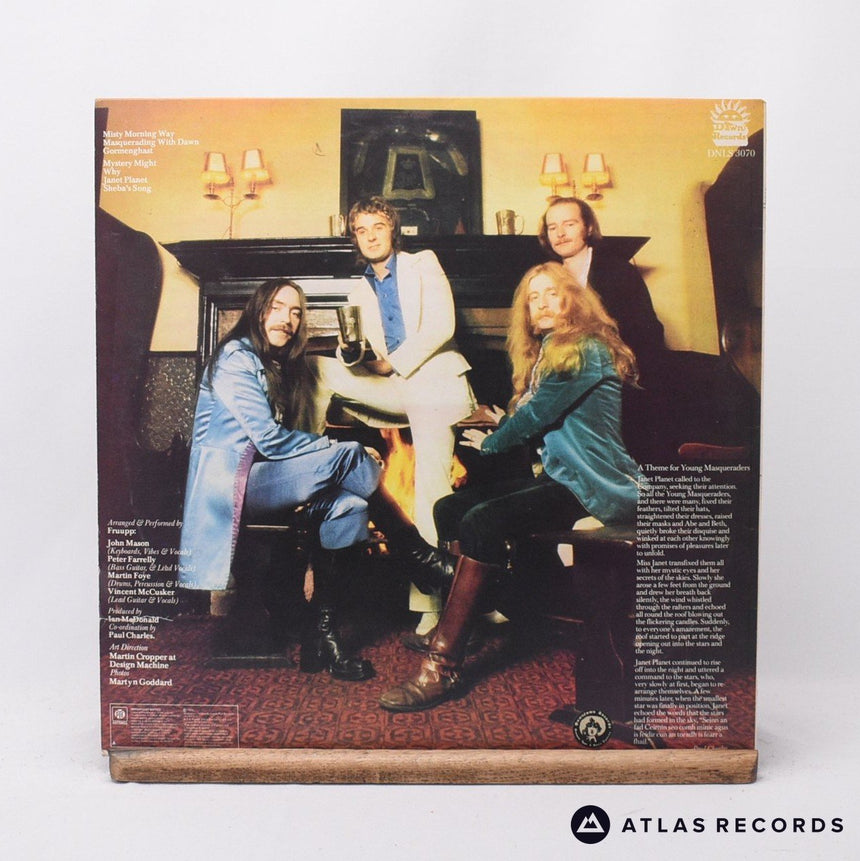 Fruupp - Modern Masquerades - Lyric Sheet A1 B2 LP Vinyl Record - EX/EX