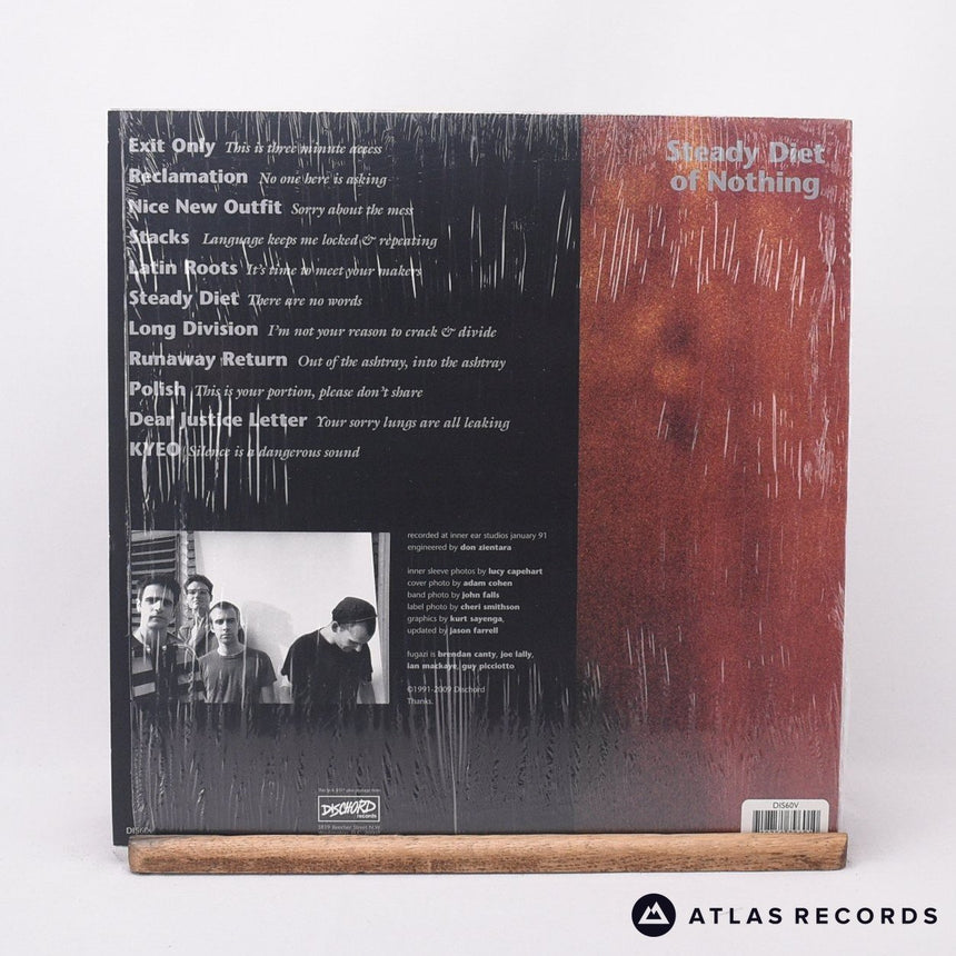 Fugazi - Steady Diet Of Nothing - Reissue Remastered Us LP Vinyl Record - EX/EX