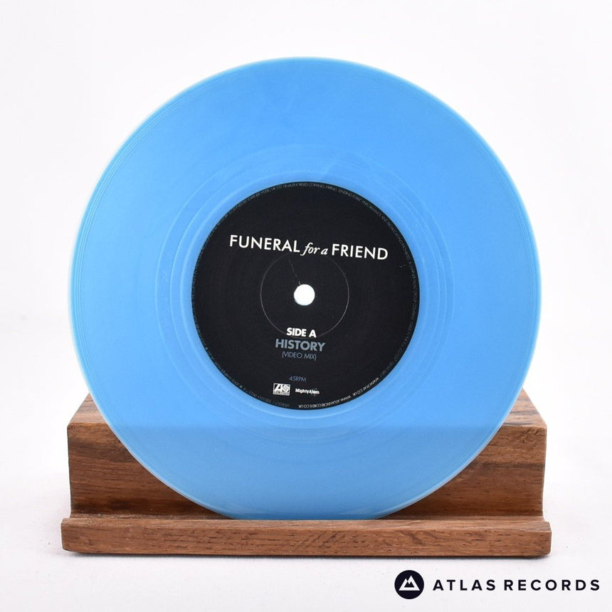 Funeral For A Friend - History - Blue Poster Sleeve 7" Vinyl Record - NM/NM