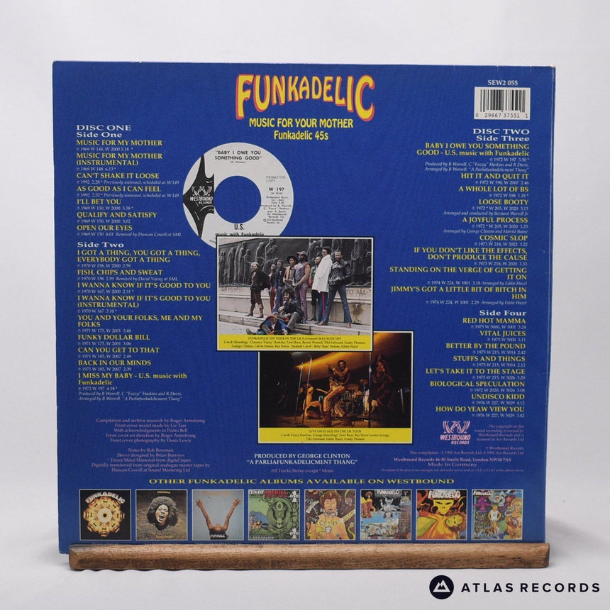 Funkadelic - Music For Your Mother - Funkadelic 45s - Double LP Vinyl Record