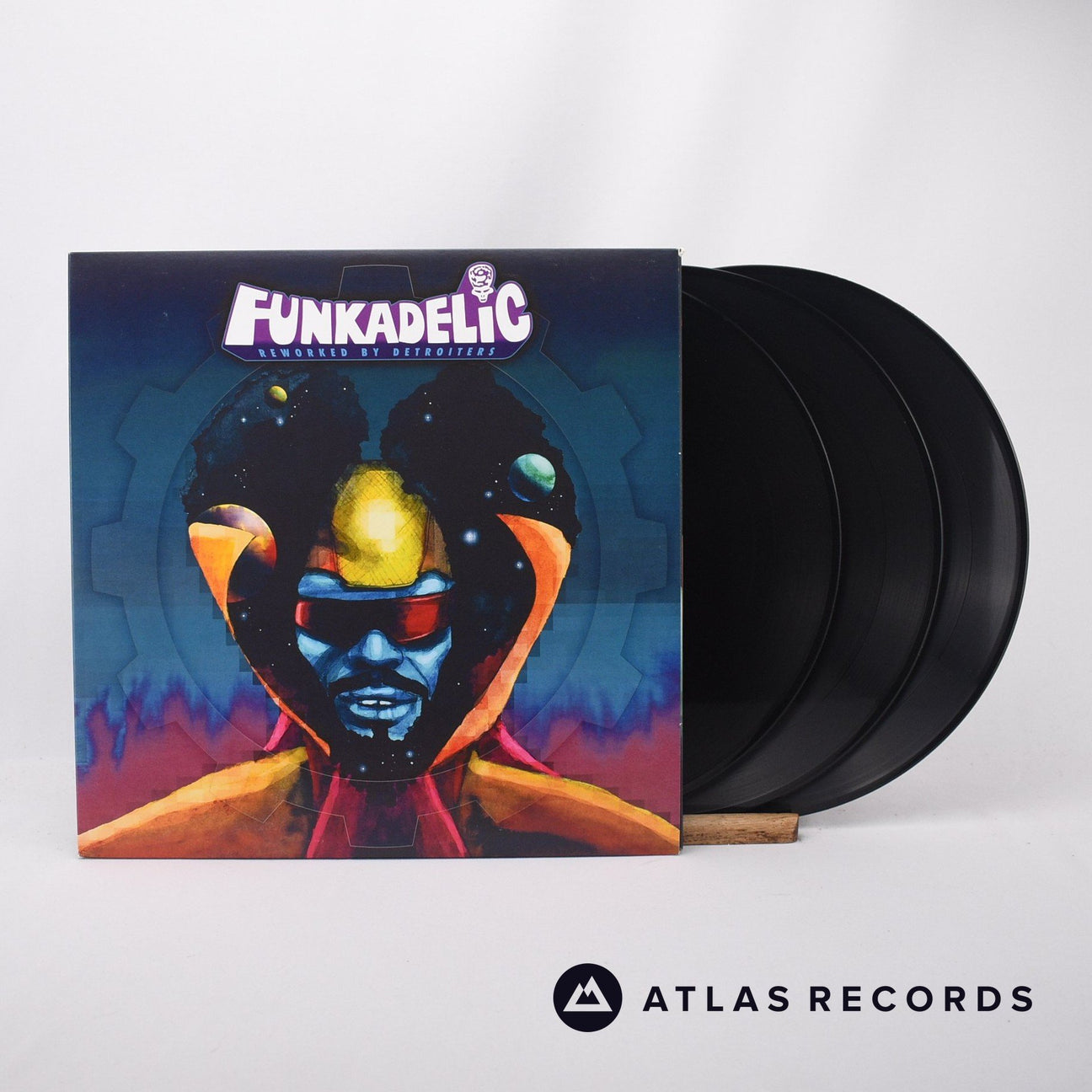 Funkadelic Reworked By Detroiters 3 x LP Vinyl Record - Front Cover & Record