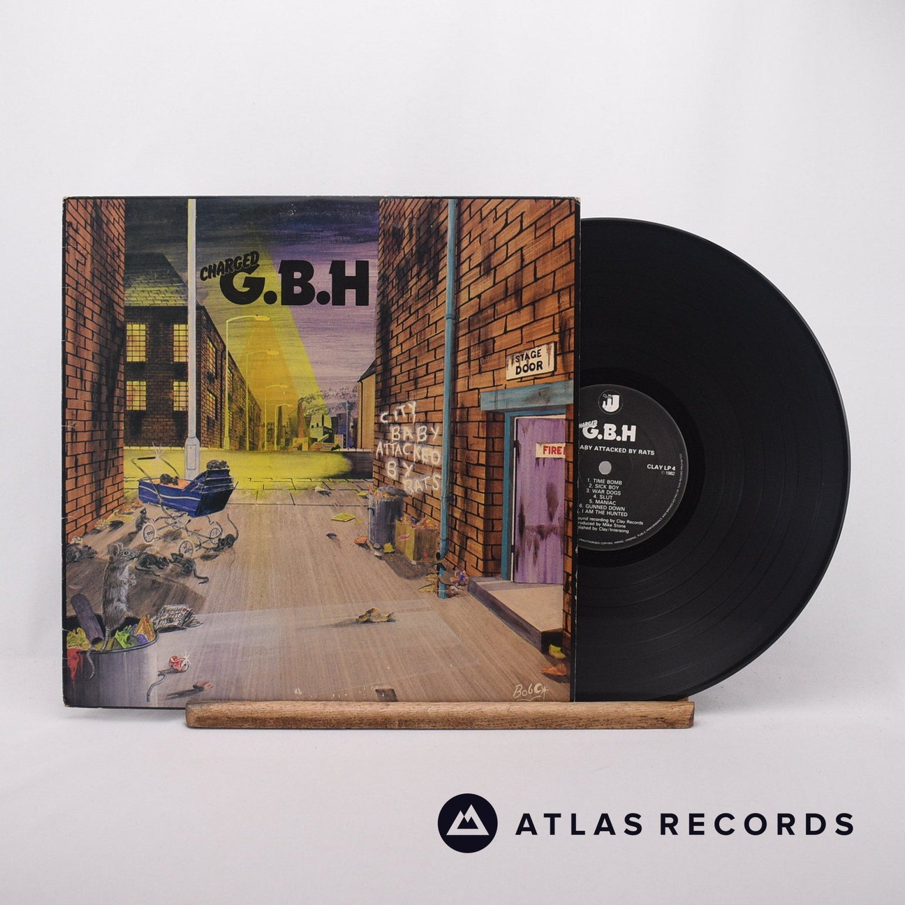 G.B.H. City Baby Attacked By Rats LP Vinyl Record - Front Cover & Record