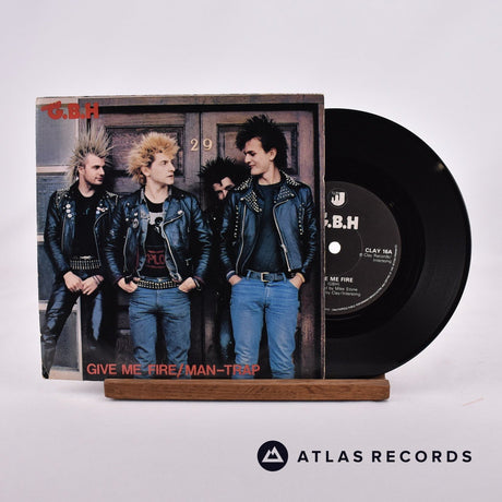 G.B.H. Give Me Fire 7" Vinyl Record - Front Cover & Record