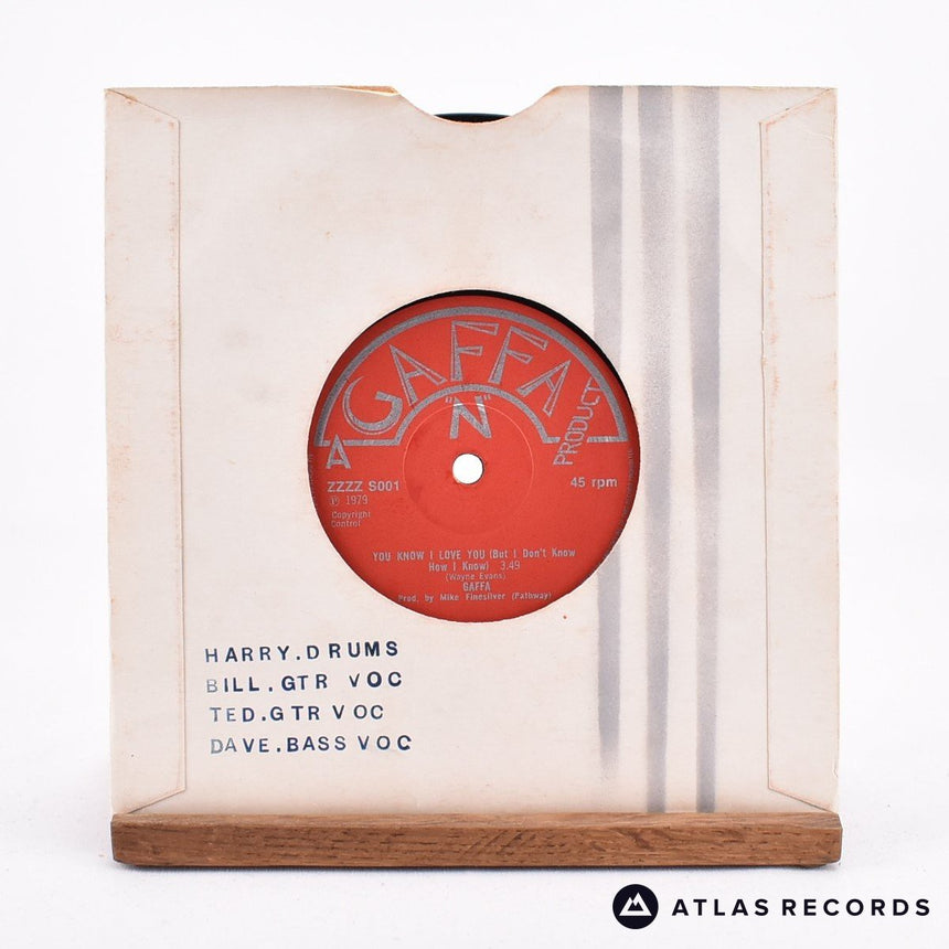 Gaffa - You Know I Love You - 7" Vinyl Record - VG+/VG+
