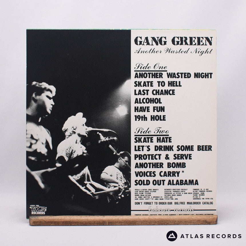 Gang Green - Another Wasted Night - Repress LP Vinyl Record - EX/VG+