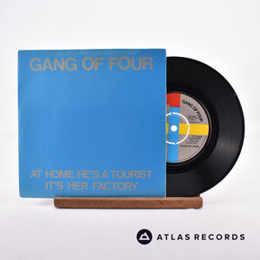 Gang Of Four At Home He's A Tourist 7" Vinyl Record - Front Cover & Record