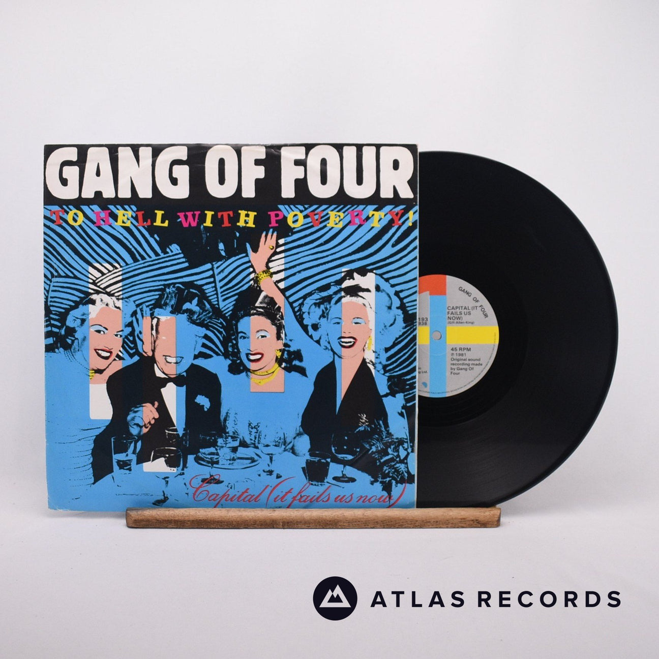 Gang Of Four To Hell With Poverty 12" Vinyl Record - Front Cover & Record