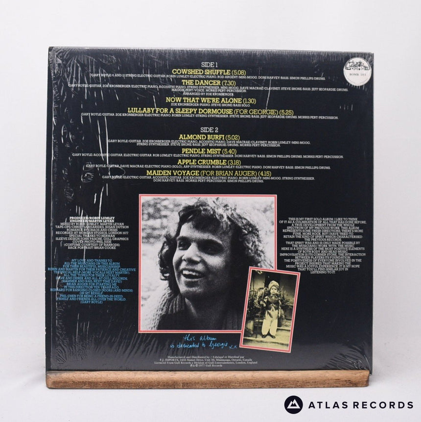 Gary Boyle - The Dancer - Yellow Transparent Canadian LP Vinyl Record - EX/NM