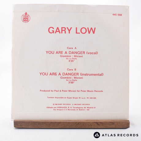 Gary Low - You Are A Danger - 7" Vinyl Record - VG+/EX