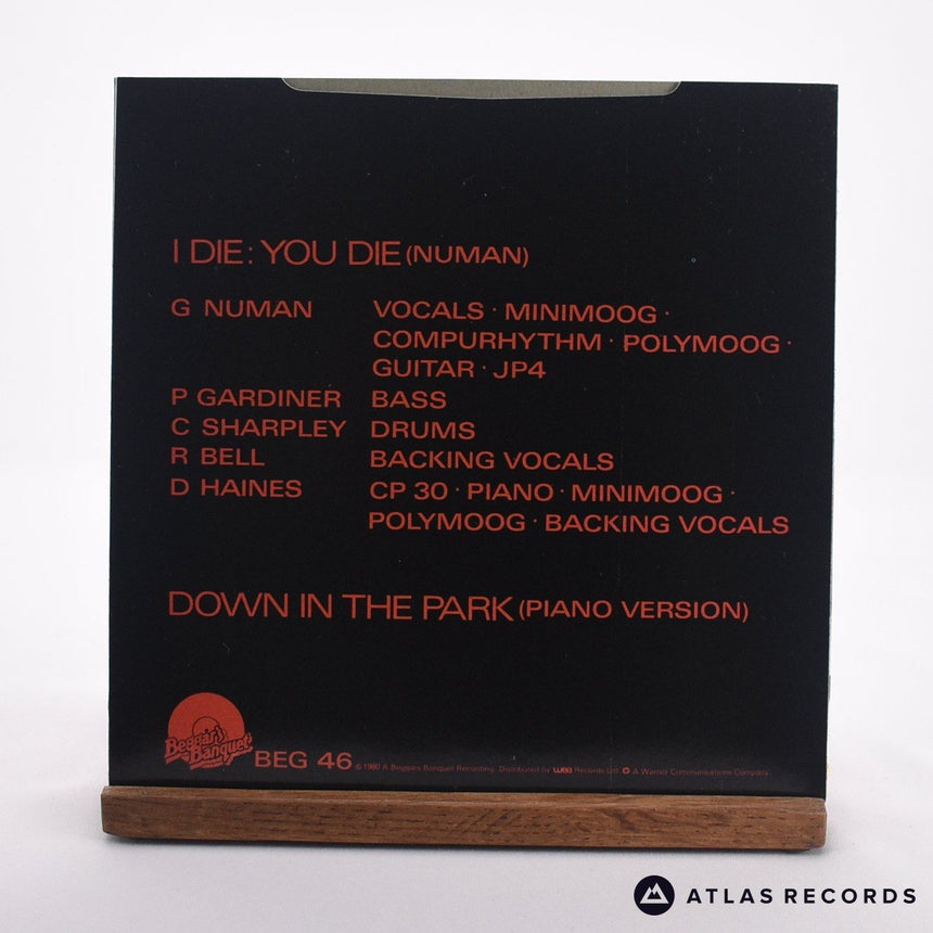 Gary Numan - I Die: You Die - 7" Vinyl Record - VG+/VG+
