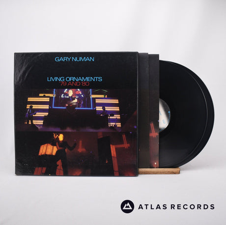 Gary Numan Living Ornaments '79 And '80 2 x LP Vinyl Record - Front Cover & Record