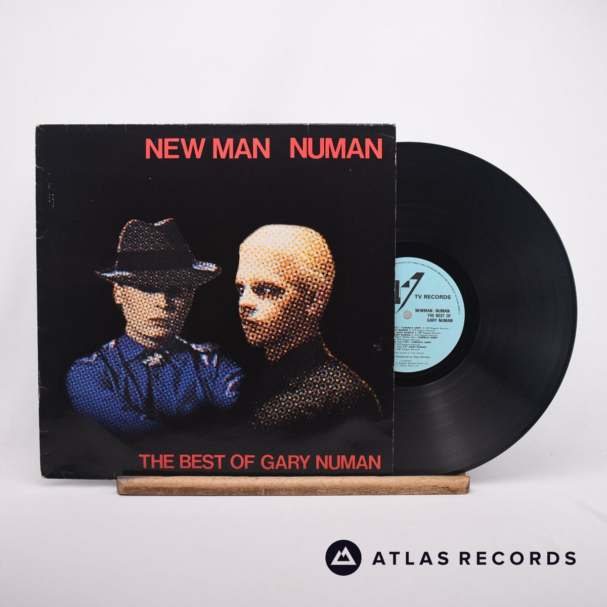 Gary Numan New Man Numan - The Best Of Gary Numan LP Vinyl Record - Front Cover & Record