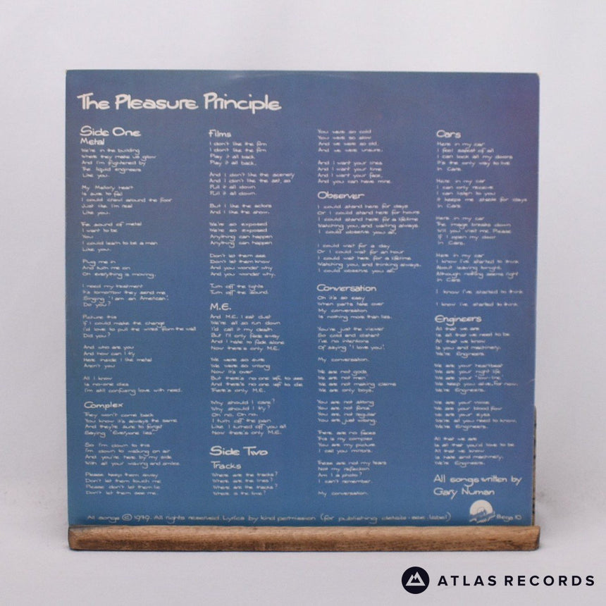 Gary Numan - The Pleasure Principle - Strawberry A1 LP Vinyl Record - EX/EX