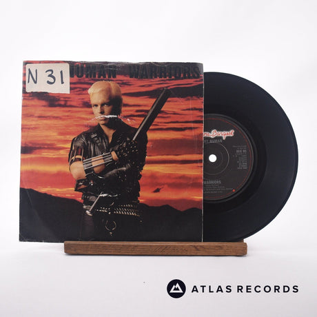Gary Numan Warriors 7" Vinyl Record - Front Cover & Record