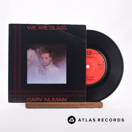 Gary Numan We Are Glass 7" Vinyl Record - Front Cover & Record