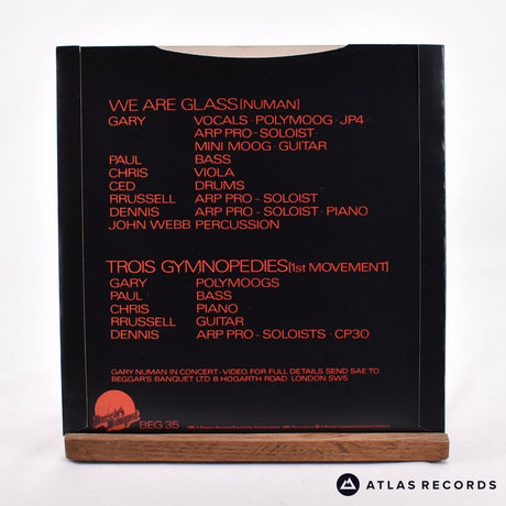 Gary Numan - We Are Glass - Strawberry 7" Vinyl Record - EX/EX