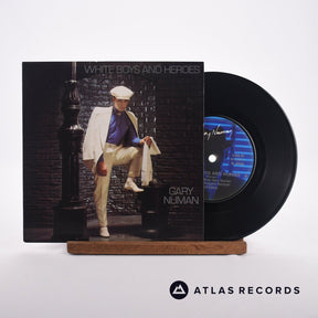 Gary Numan White Boys And Heroes 7" Vinyl Record - Front Cover & Record