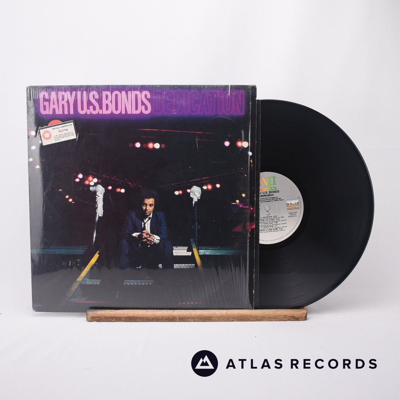 Gary U.S. Bonds Dedication LP Vinyl Record - Front Cover & Record