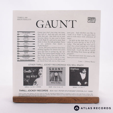Gaunt - Pop Song ? - Insert 7" Vinyl Record - EX/EX