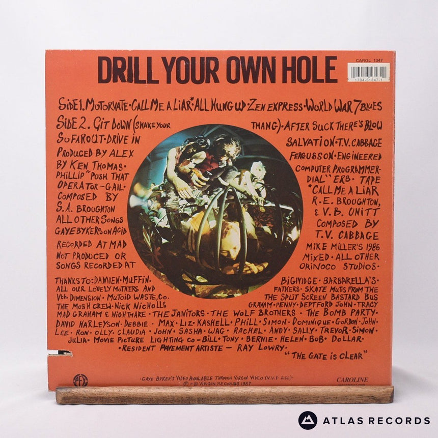 Gaye Bykers On Acid - Drill Your Own Hole - Gatefold LP Vinyl Record - EX/VG+