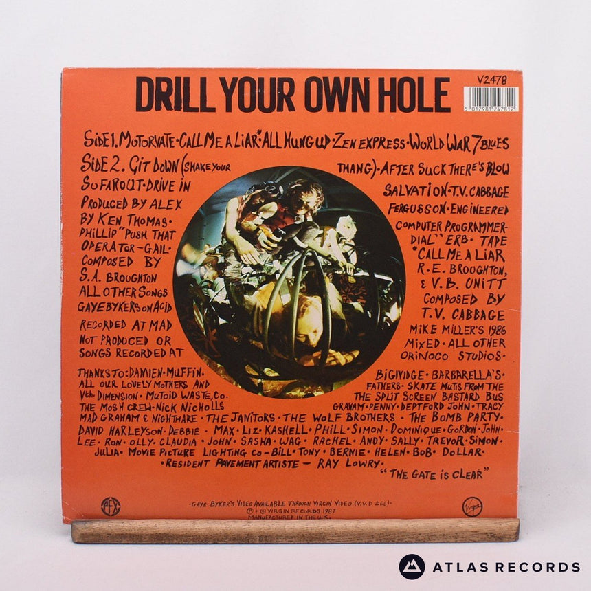 Gaye Bykers On Acid - Drill Your Own Hole - LP Vinyl Record - EX/VG+