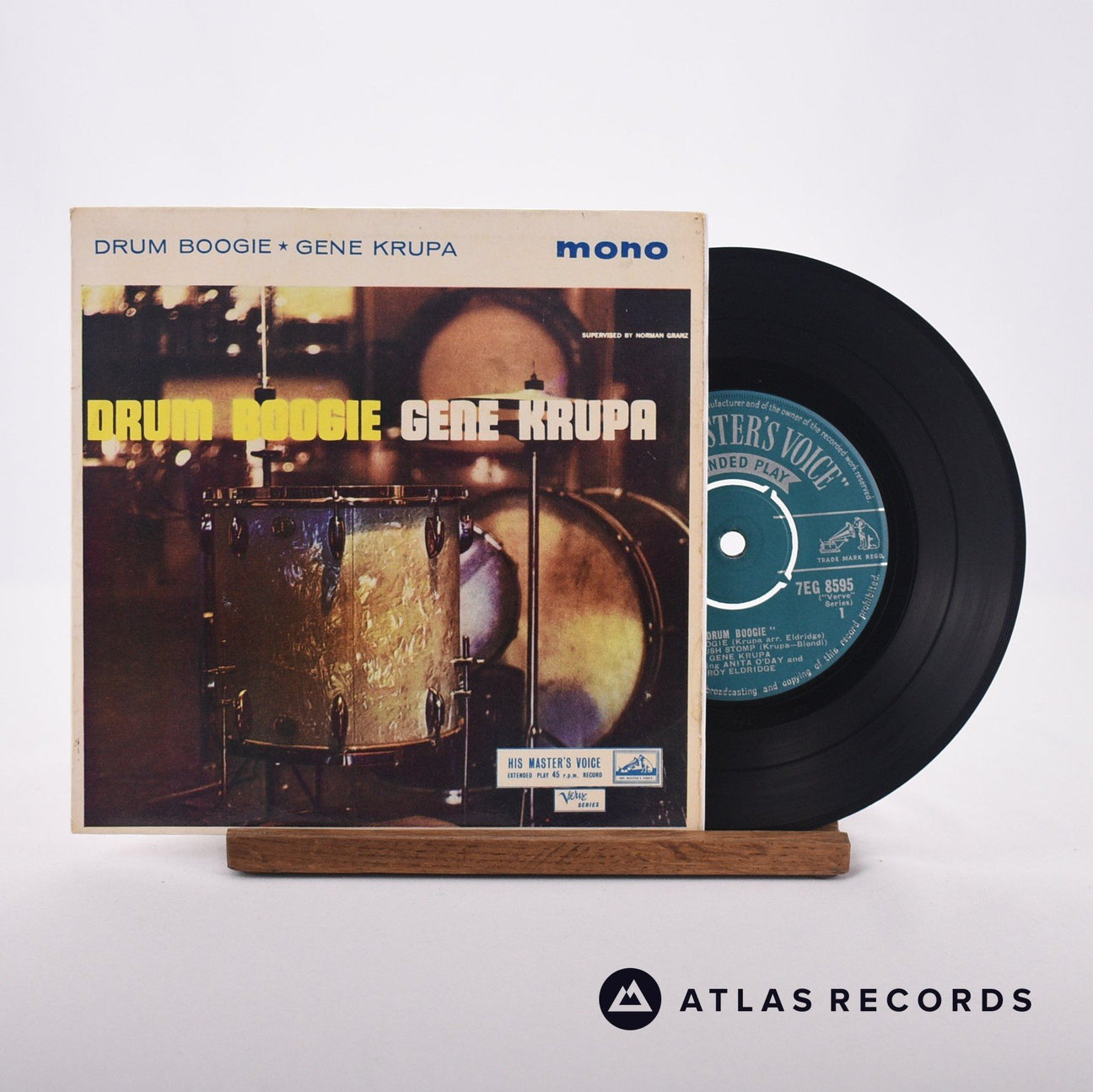 Gene Krupa Drum Boogie 7" Vinyl Record - Front Cover & Record