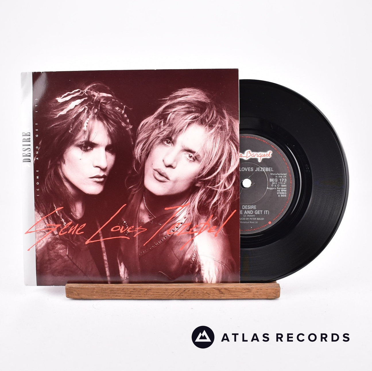 Gene Loves Jezebel Desire 7" Vinyl Record - Front Cover & Record