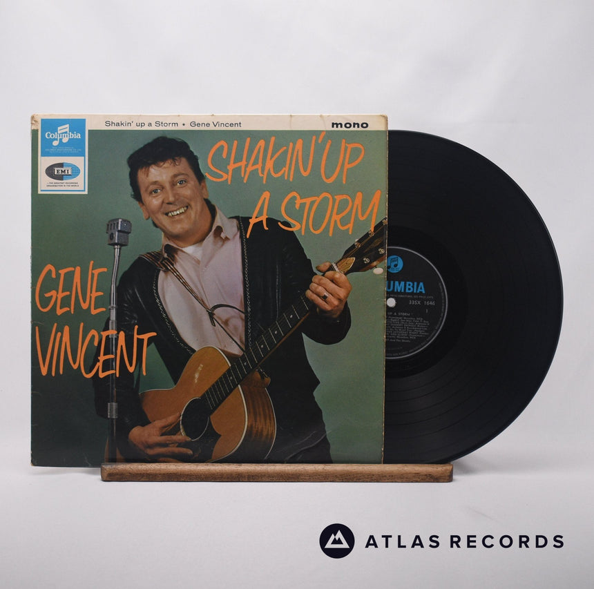 Gene Vincent Shakin Up A Storm LP Vinyl Record - Front Cover & Record