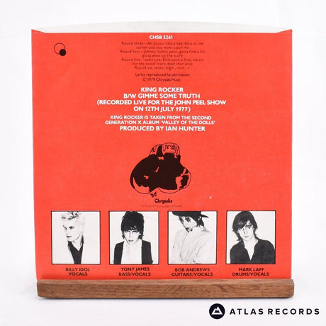 Generation X - King Rocker - Red Limited Edition 7" Vinyl Record - EX/EX