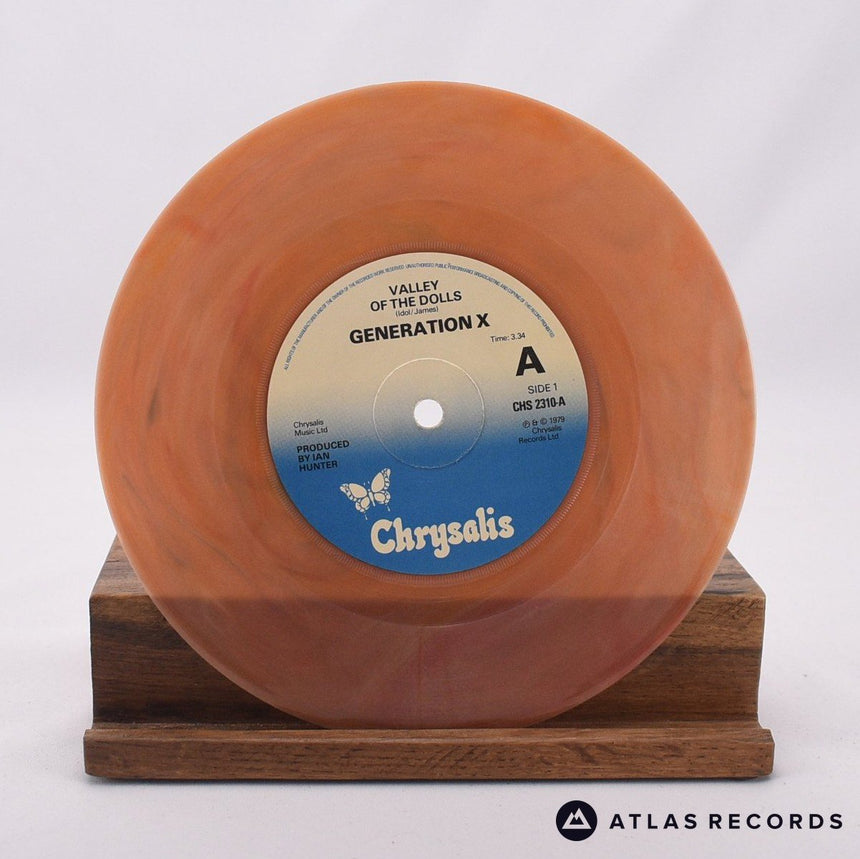 Generation X - Valley Of The Dolls - Brown Marbled 7" Vinyl Record - VG+/EX
