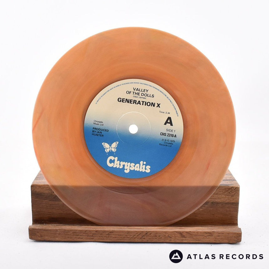 Generation X - Valley Of The Dolls - Brown Marbled 7" Vinyl Record - EX/EX