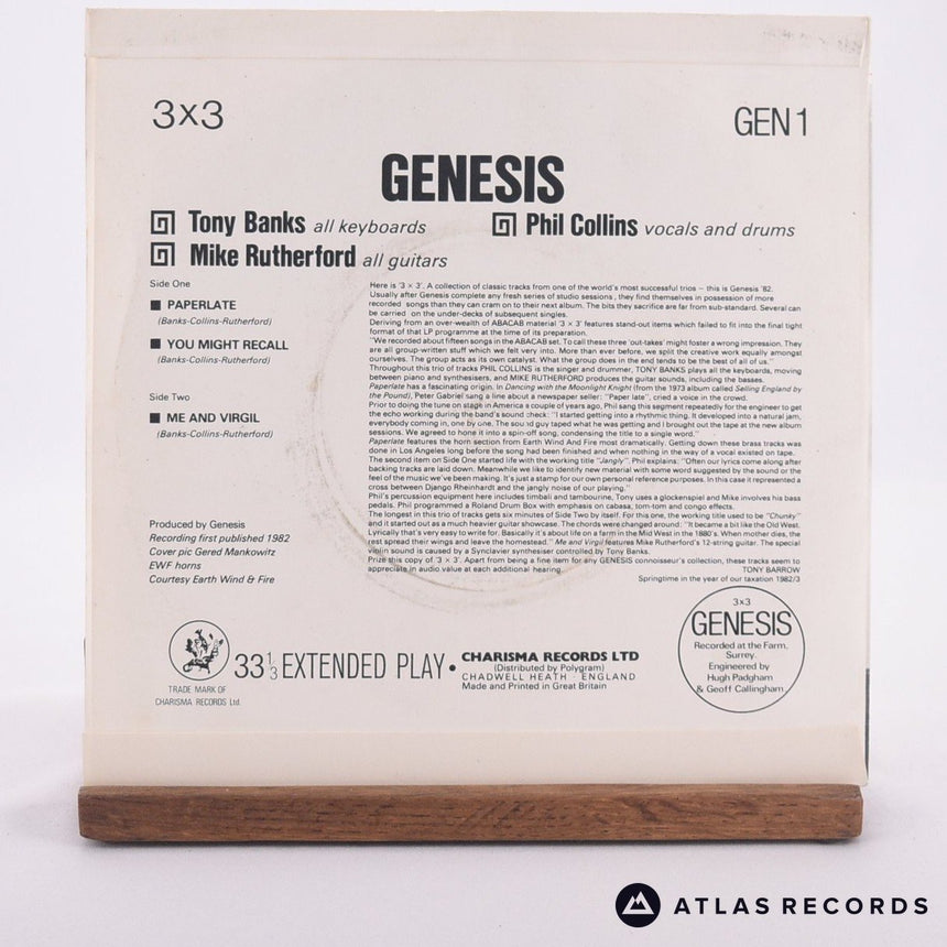 Genesis - 3 X 3 - 7" EP Vinyl Record - VG+/EX