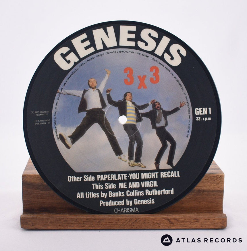 Genesis - 3 X 3 - Picture Disc 7" EP Vinyl Record - VG+