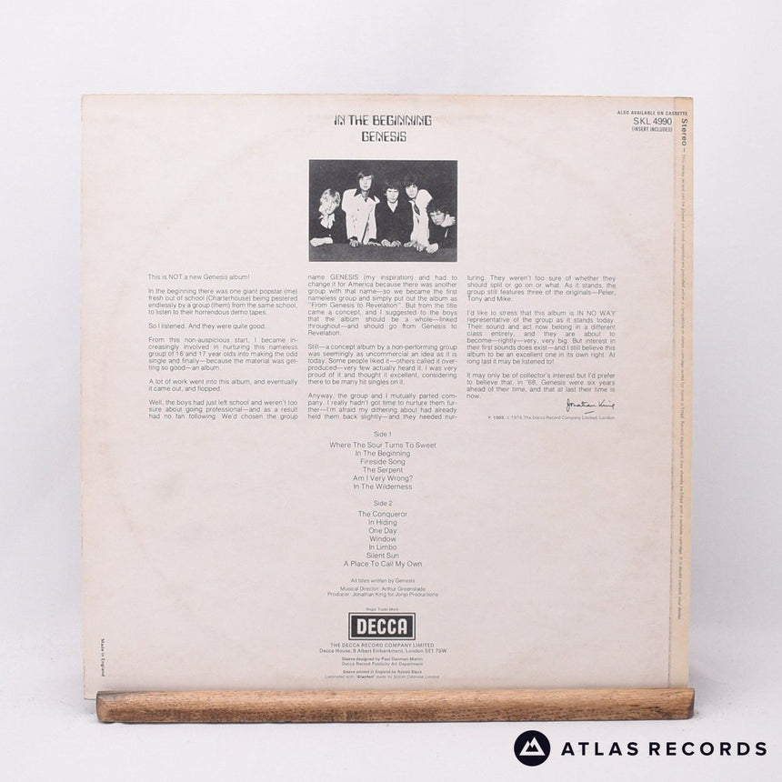 Genesis - In The Beginning - Lyric Sheet Reissue LP Vinyl Record - VG+/EX
