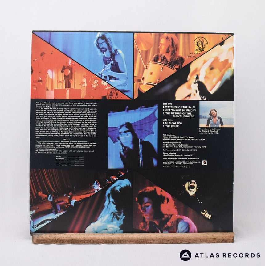 Genesis - Live - Reissue LP Vinyl Record - VG+/EX