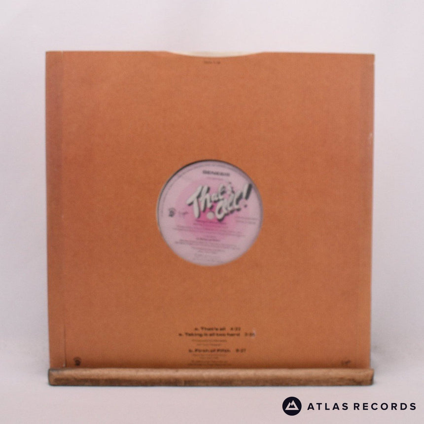 Genesis - That's All - Die-Cut Sleeve 12" Vinyl Record - EX/EX
