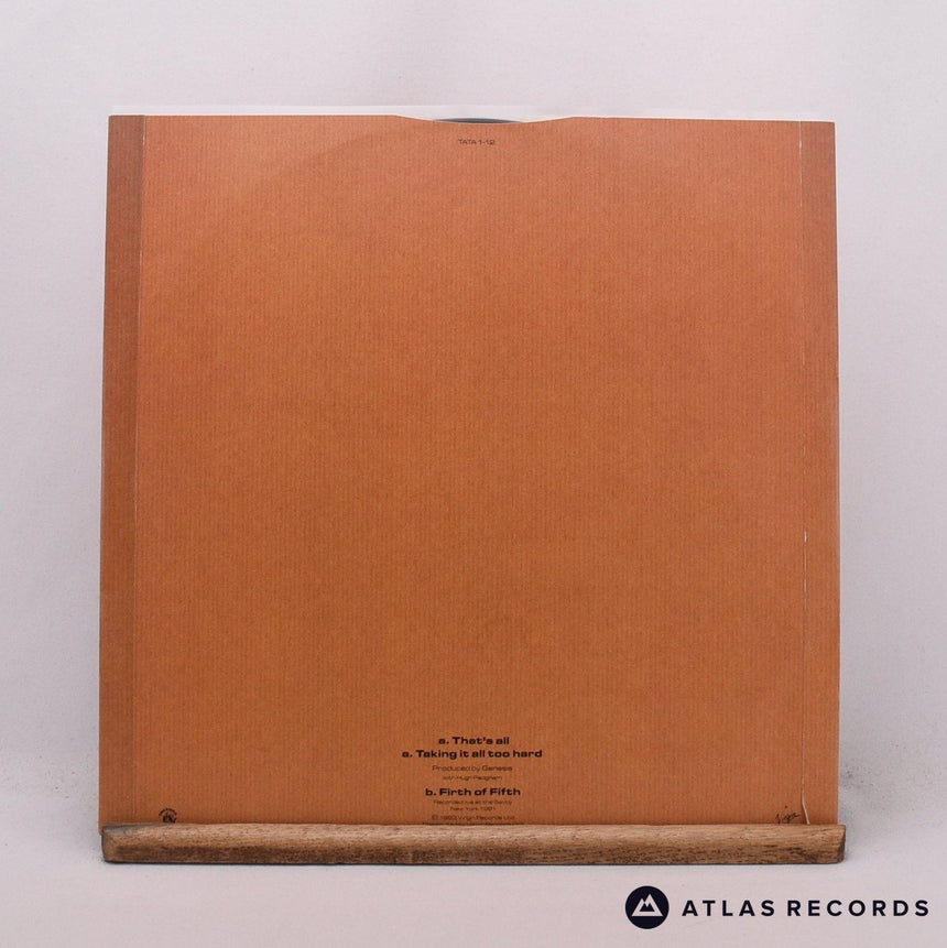Genesis - That's All - Die-Cut Sleeve 12" Vinyl Record - EX/VG+