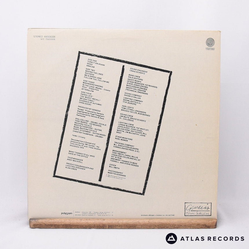 Genesis - Three Sides Live - Gatefold Greece 2 x LP Vinyl Record - VG+/VG+