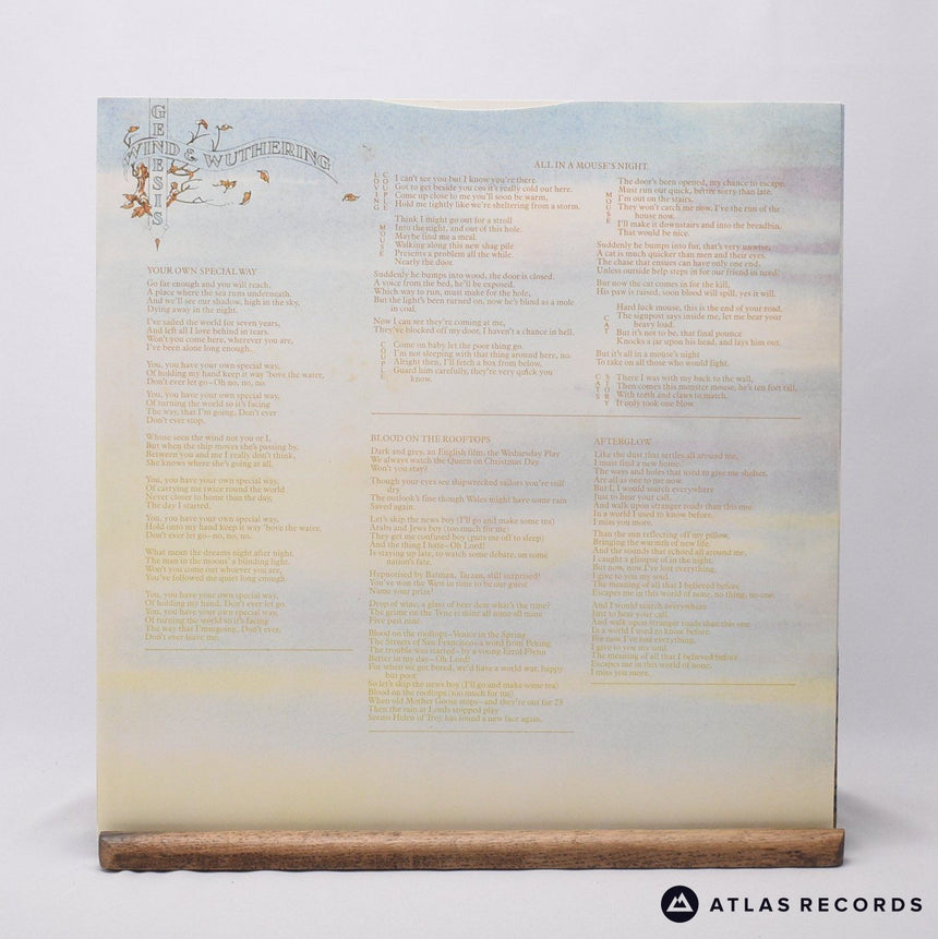 Genesis - Wind & Wuthering - Textured Sleeve A//2 B//3 LP Vinyl Record - EX/EX