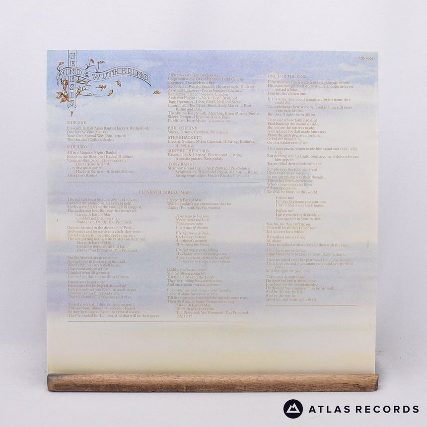Genesis - Wind & Wuthering - Textured Sleeve A//2 B//2 LP Vinyl Record - EX/EX